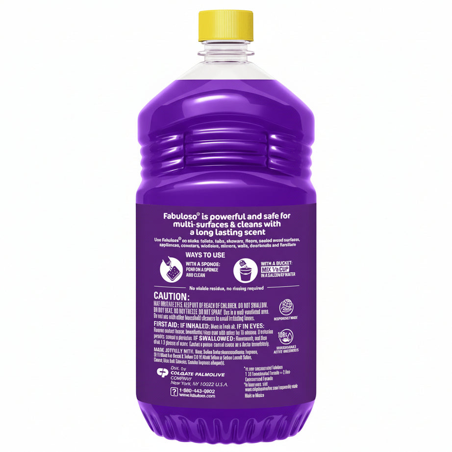 Fabuloso Multi-Purpose Cleaner & Floor Cleaner, 2X Concentrated, Lavender Scent, 56 fluid ounces