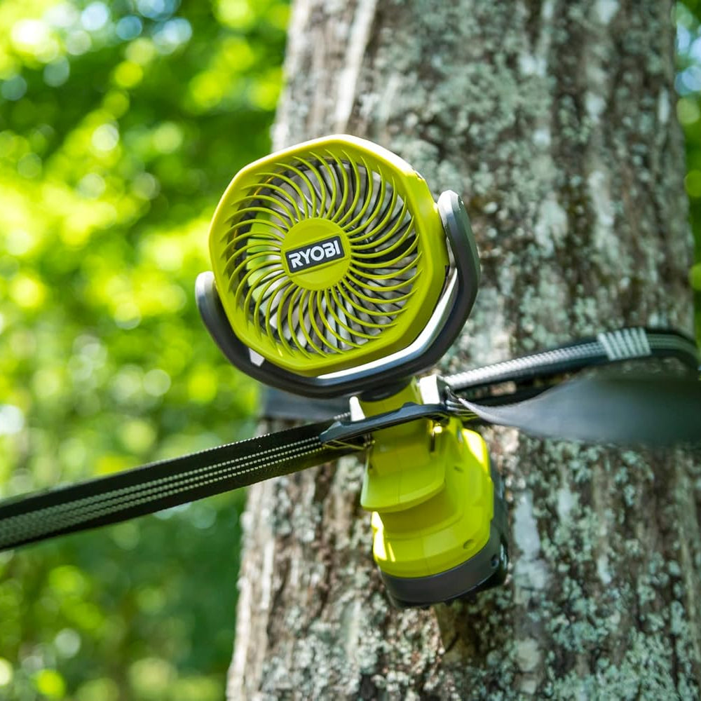 Ryobi RCF18-0 18V ONE+ Cordless 10cm Clamp Fan (Bare Tool) Hyper Green